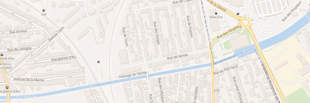 Plan du 5 Rue des Vosges à Vichy