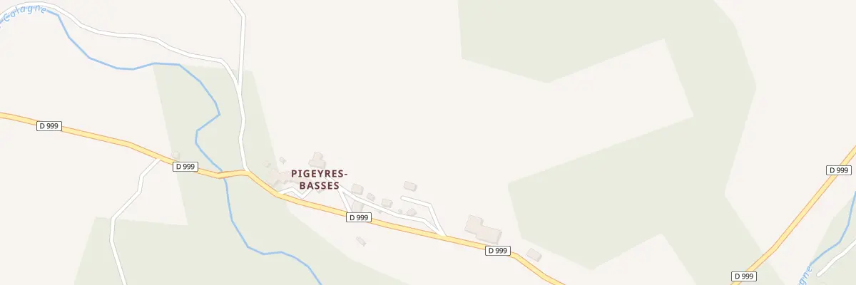 Plan du 5190 Pigeyres Basses à Lachamp-Ribennes