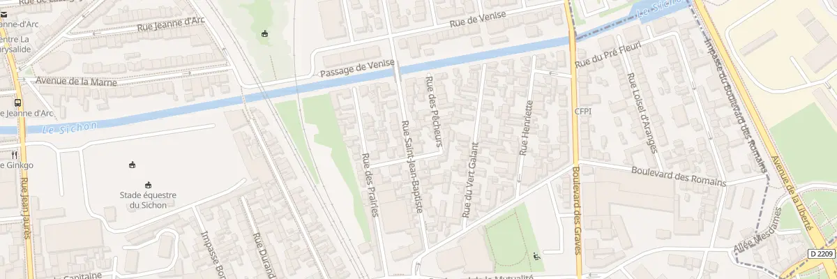 Plan du 24 Rue Saint Jean Baptiste à Vichy