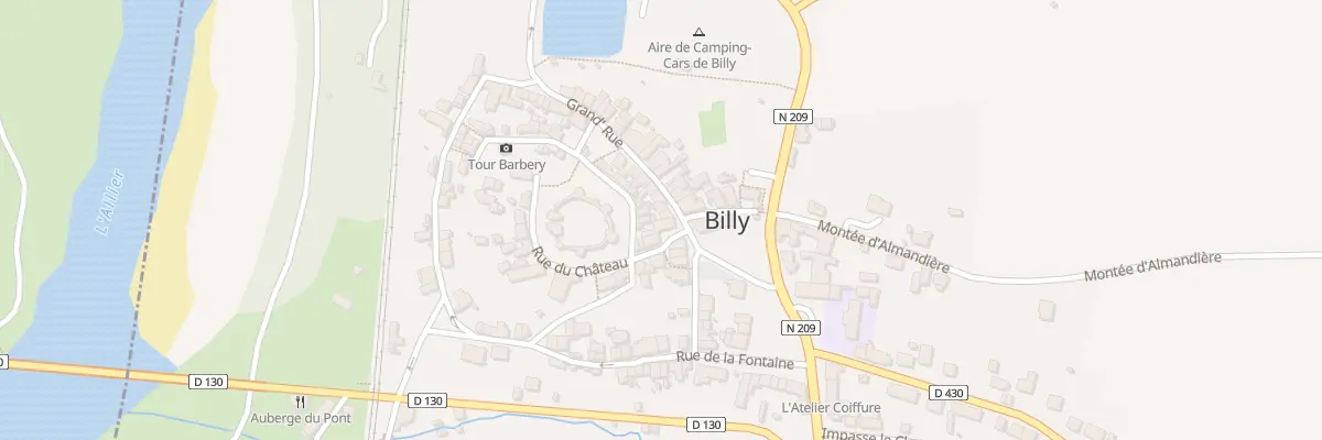 Plan du 22 Gr Grand’Rue à Billy