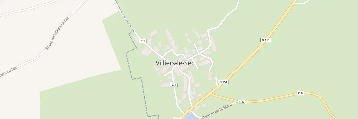 Plan du 24 Le Bourg à Villiers-le-Sec