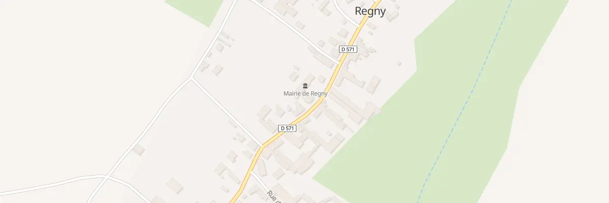 Plan du 11 Gr Grande Rue à Regny