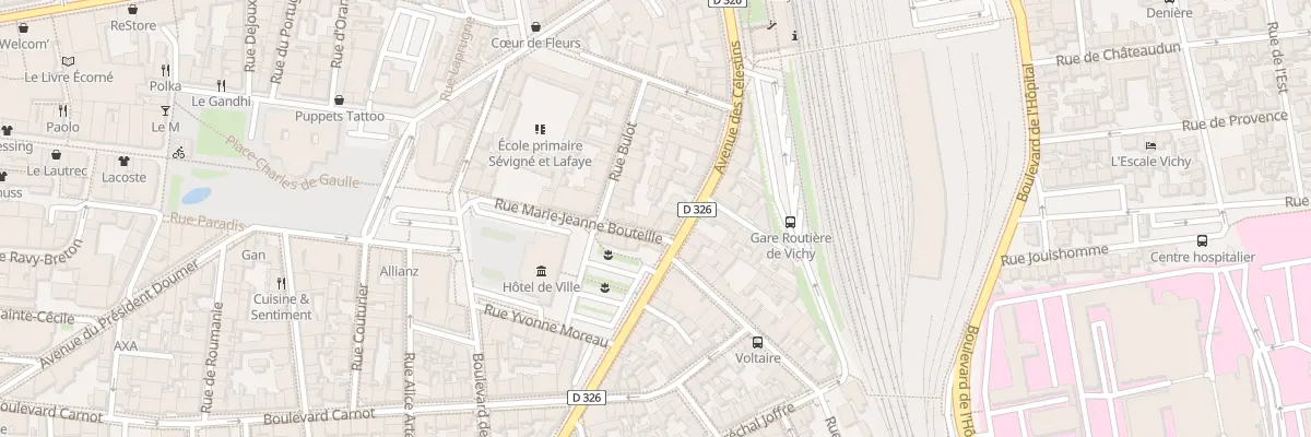 Plan du 4 Rue Marie-Jeanne BOUTEILLE à Vichy