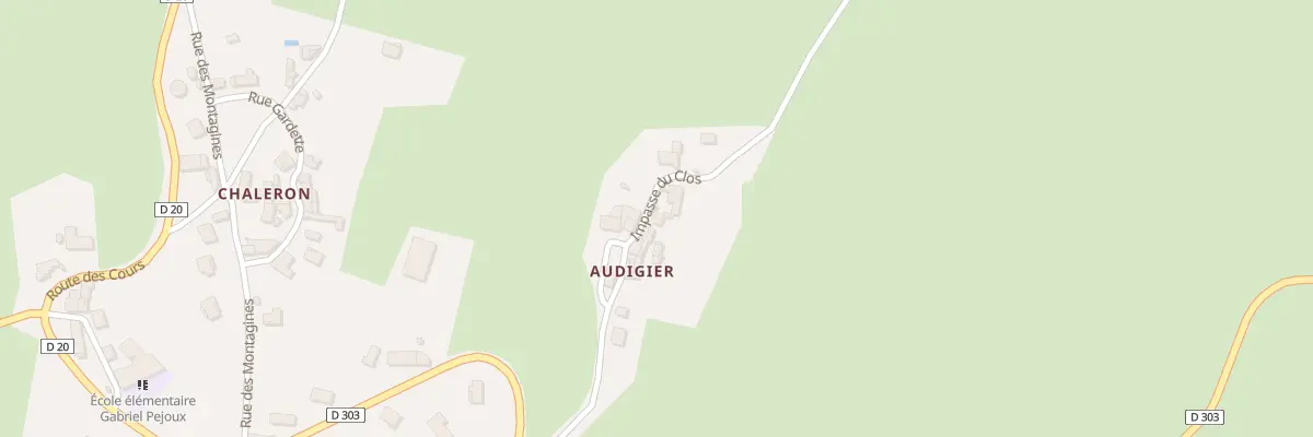 Plan du 5036 Audigier à Bongheat