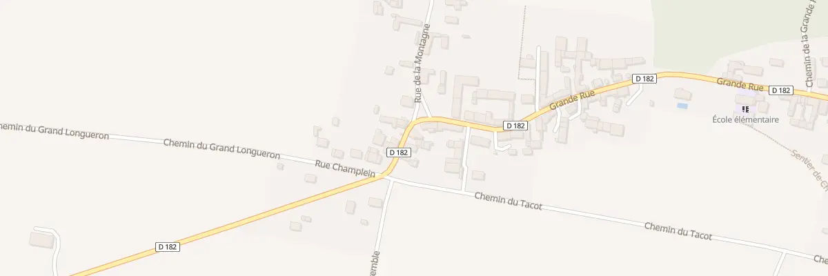 Plan du 5 Grande Rue à Champlay