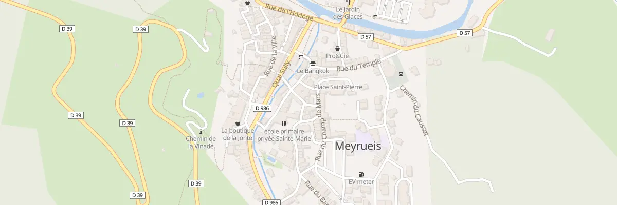 Plan du 2 Rue du Pont des Arts à Meyrueis