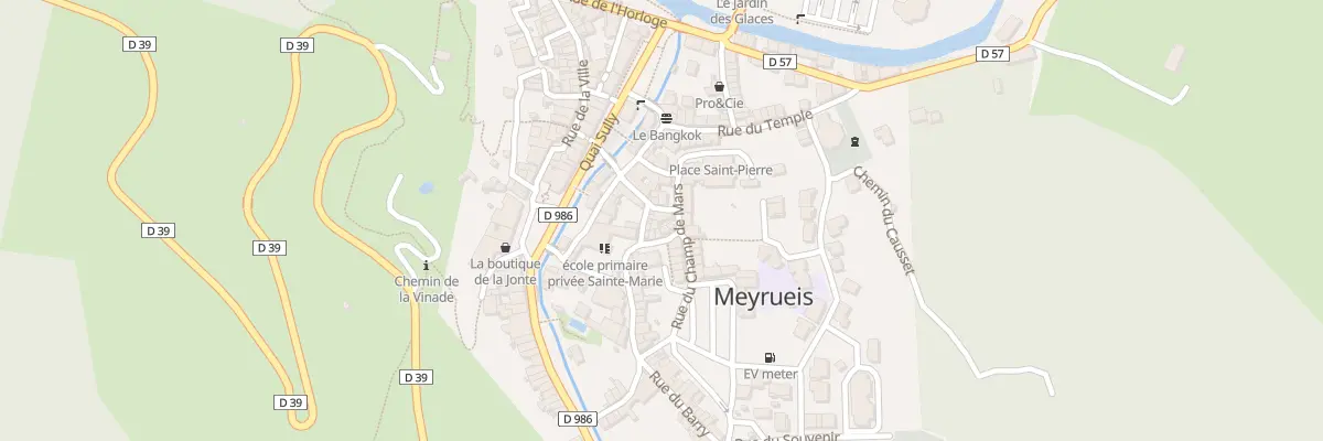 Plan du 1 Rue du Pont des Arts à Meyrueis