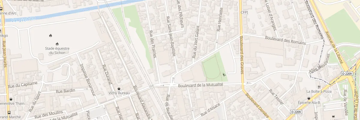 Plan du 6 Rue Saint Jean Baptiste à Vichy