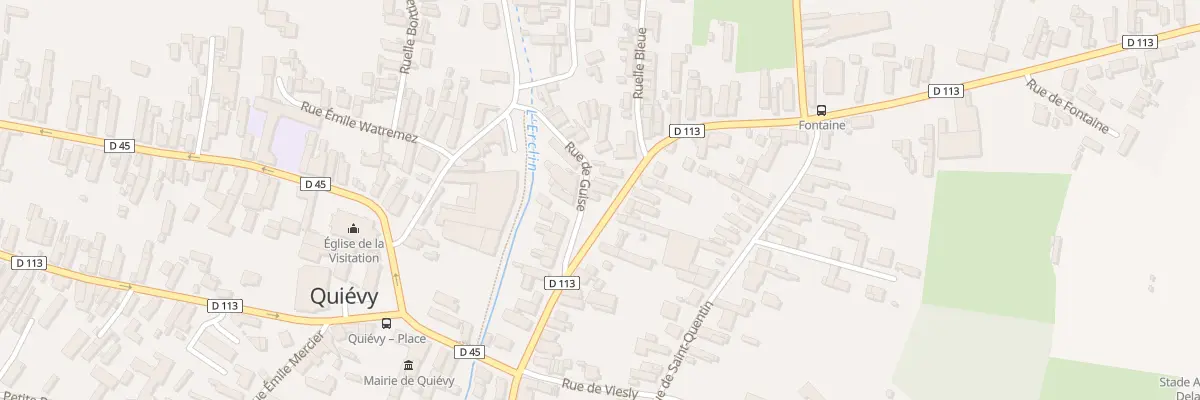 Plan du 7 Rue Gabriel Péri à Quiévy