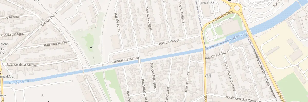Plan du 22 Rue de Venise à Vichy