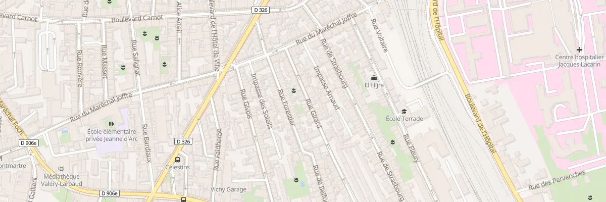 Plan du 39 Rue Girard à Vichy