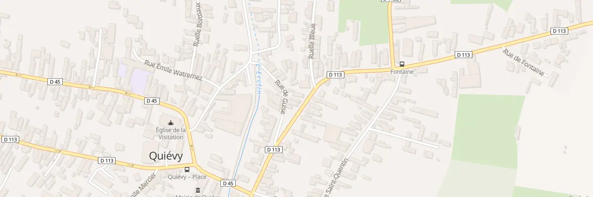 Plan du 9 Rue Gabriel Péri à Quiévy