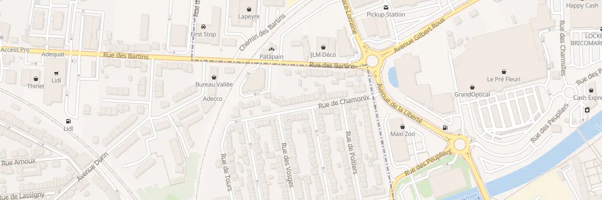 Plan du 25B Rue de Chamonix à Vichy