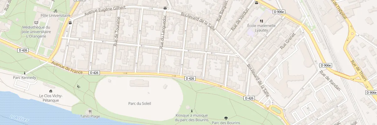 Plan du 6 Rue du Bourbonnais à Vichy