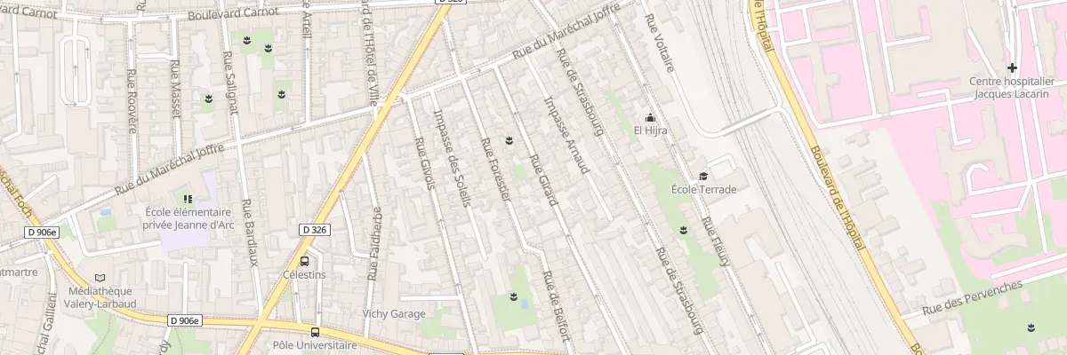 Plan du 35 Rue Girard à Vichy