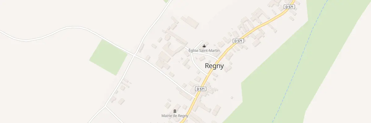 Plan du 3 Pl de l’Eglise à Regny