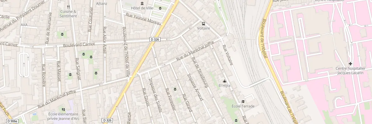 Plan du 66 Rue Marechal Joffre à Vichy