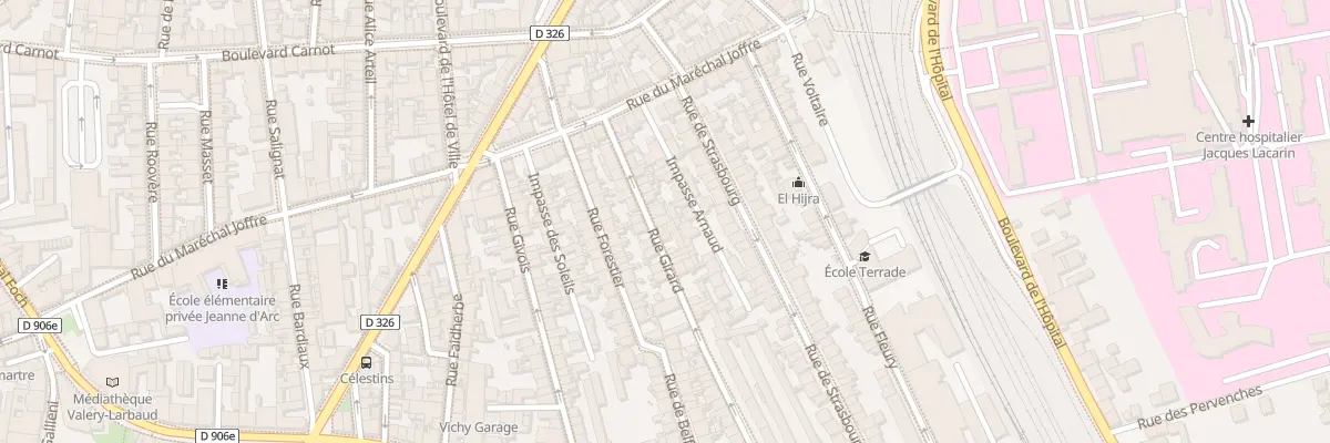 Plan du 34 Rue Girard à Vichy