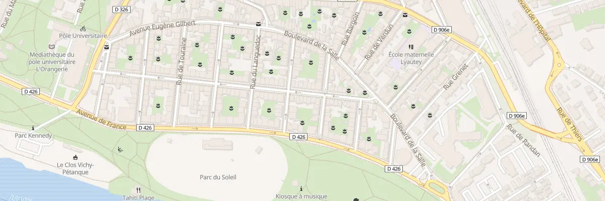 Plan du 29 Av Jean-Baptiste Bulot à Vichy