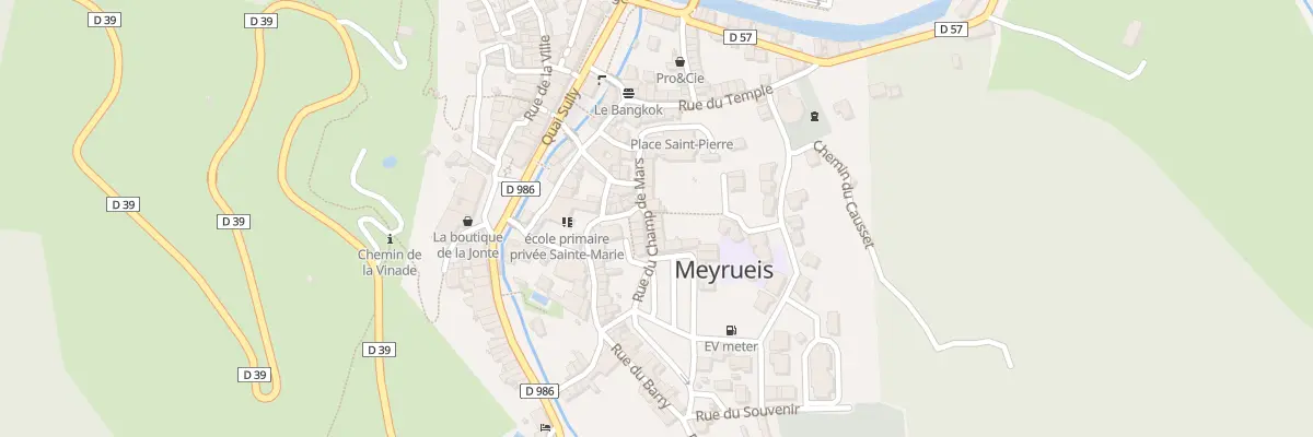 Plan du 8 Rue du Champ de Mars à Meyrueis