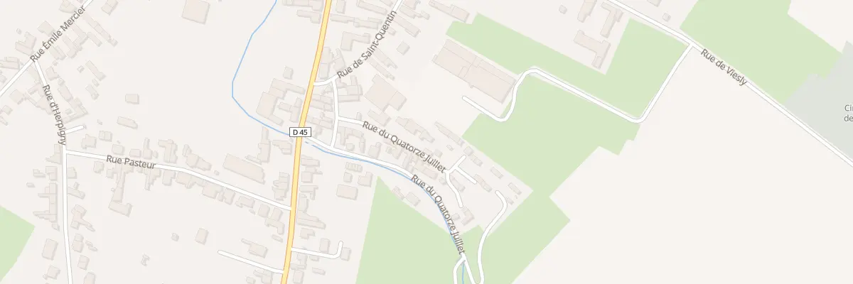 Plan du 9 Rue du Quatorze Juillet à Quiévy