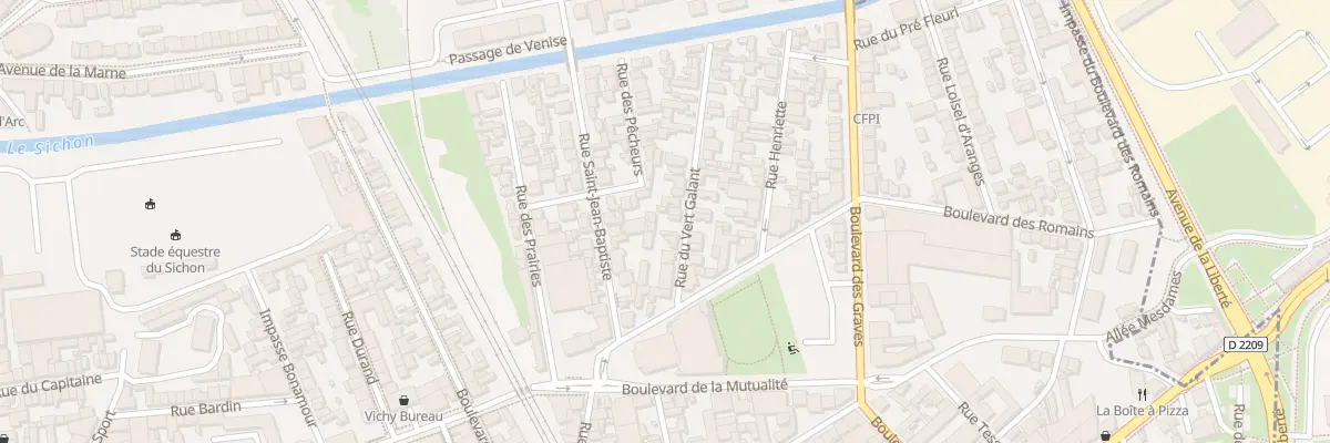 Plan du 11 Rue du Vert Galant à Vichy
