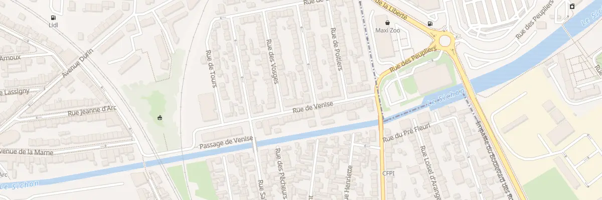 Plan du 17 Rue de Venise à Vichy