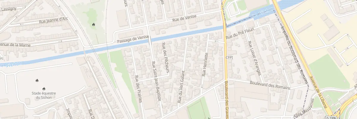 Plan du 29 Rue du Vert Galant à Vichy