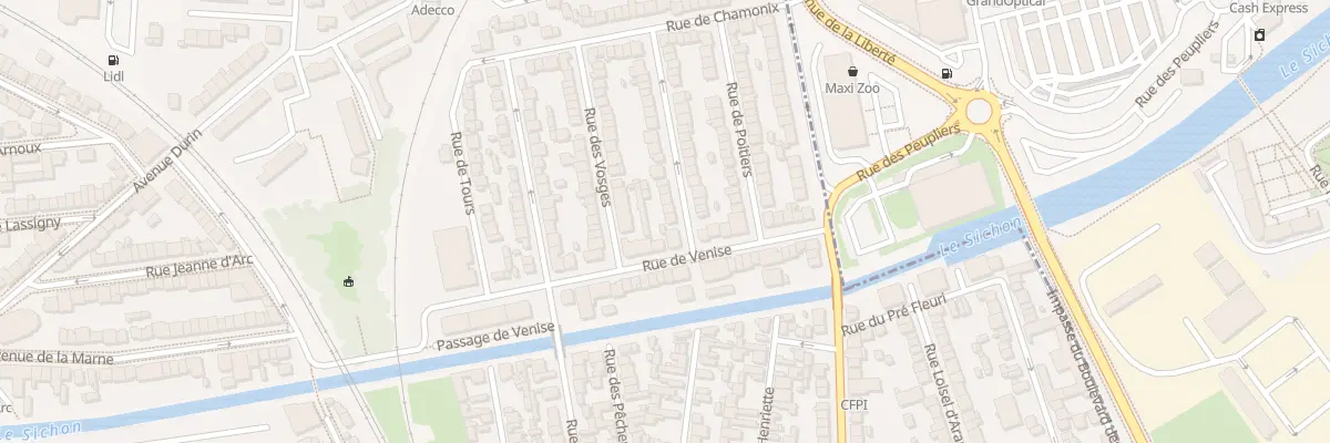 Plan du 5 Rue de Grenoble à Vichy