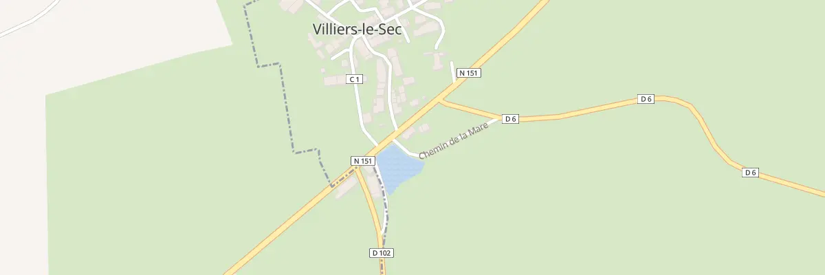 Plan du 3 La Prairie à Villiers-le-Sec