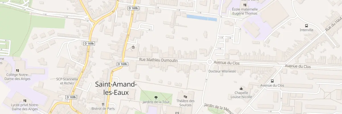 Plan du 13D Rue Mathieu Dumoulin à Saint-Amand-les-Eaux
