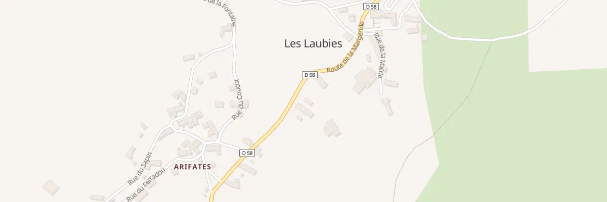 Plan du 24 Rte de la Margeride aux Laubies