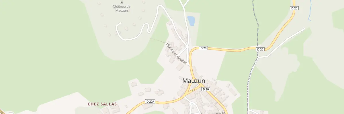 Plan du 5015 Pl des Grolles à Mauzun