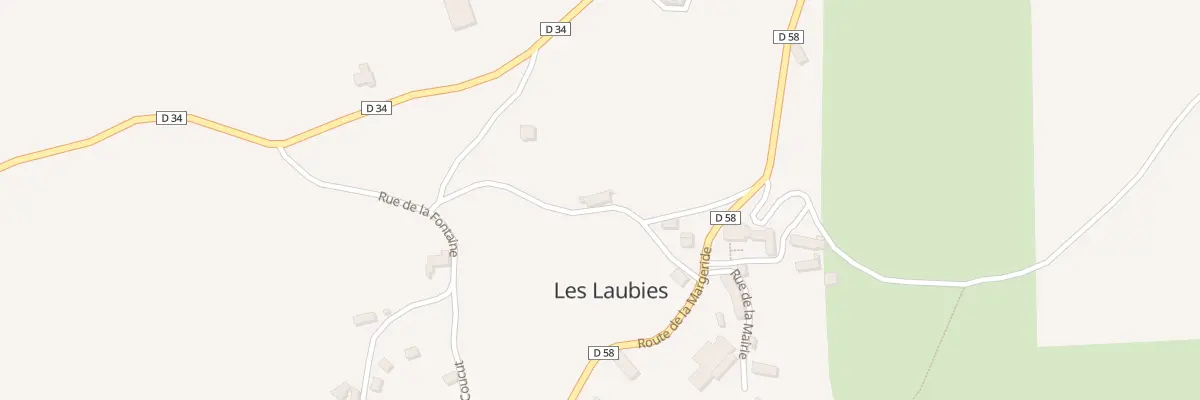 Plan du 5034 Les Laubies Village aux Laubies
