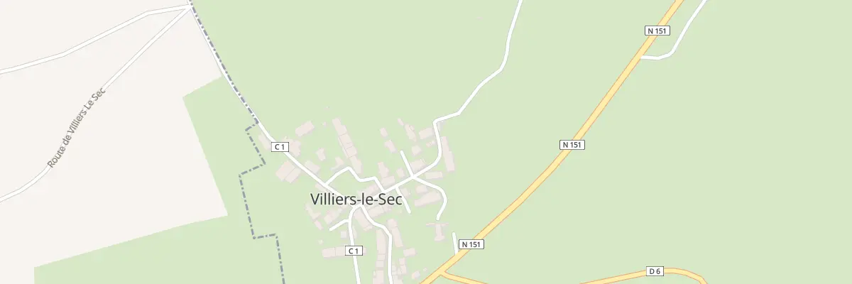 Plan du 6 Rue du Puits Gilon à Villiers-le-Sec
