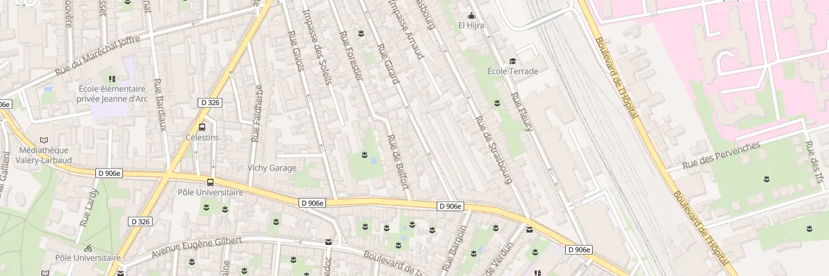 Plan du 19 Rue Girard à Vichy
