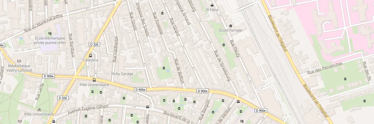 Plan du 17 Rue Girard à Vichy