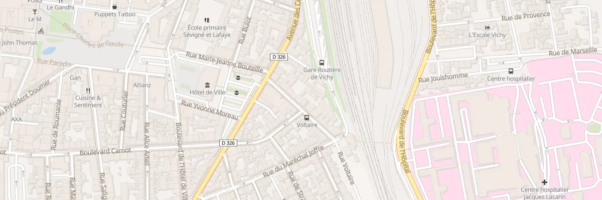 Plan du 16 Rue Voltaire à Vichy
