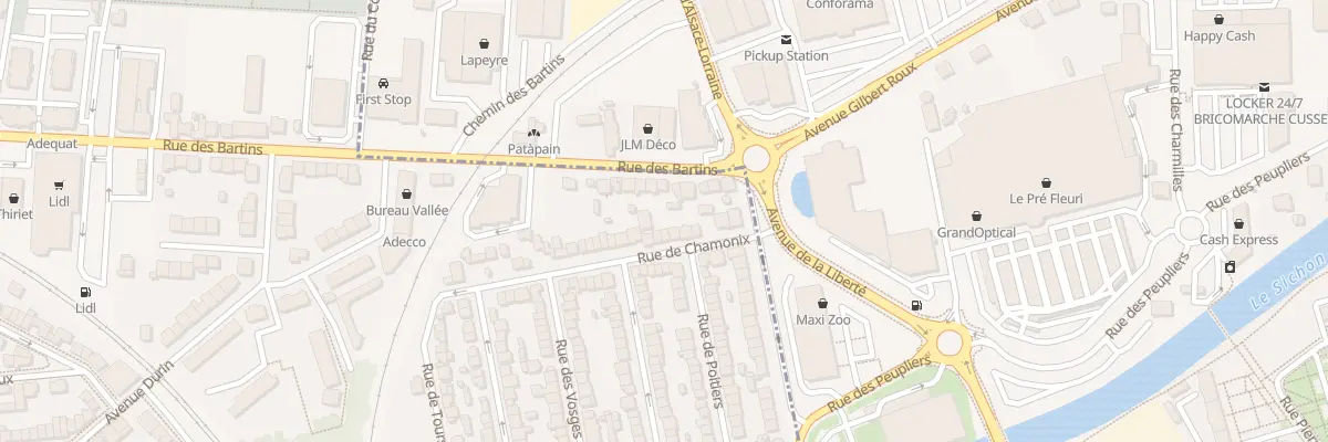 Plan du 37 Rue de Chamonix à Vichy
