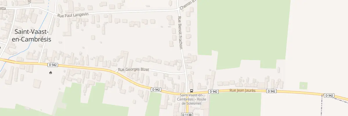 Plan du 13 Rue Georges Bizet à Saint-Vaast-en-Cambrésis
