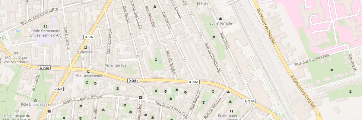 Plan du 13 Rue Girard à Vichy
