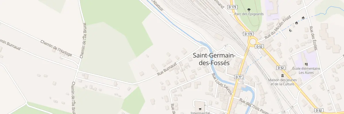 Plan du 6 Rue Burnaud à Saint-Germain-des-Fossés