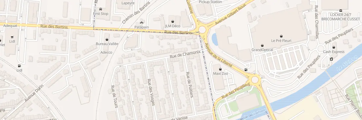 Plan du 38 Rue de Chamonix à Vichy
