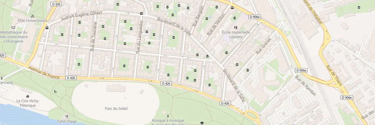 Plan du 17 Av Jean-Baptiste Bulot à Vichy