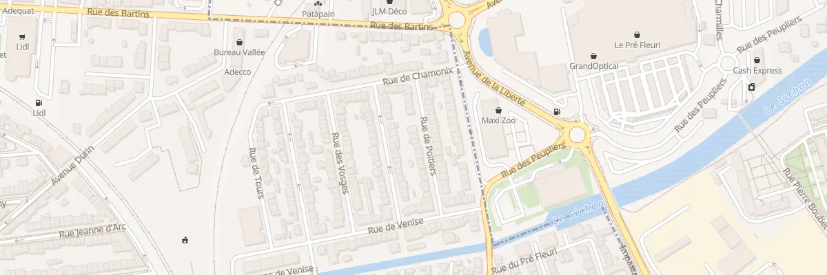 Plan du 27 Rue de Poitiers à Vichy