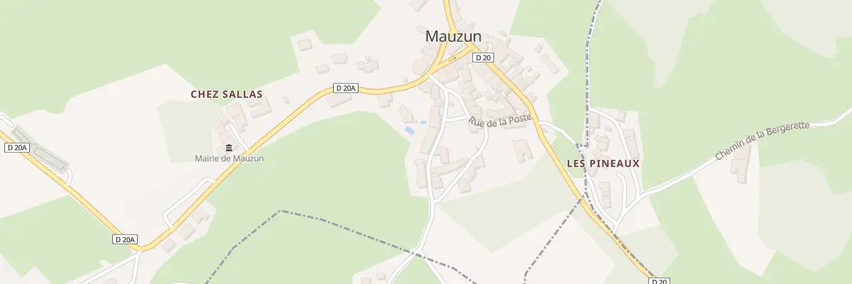 Plan du 5067 Rue Fontaine de la Garde à Mauzun