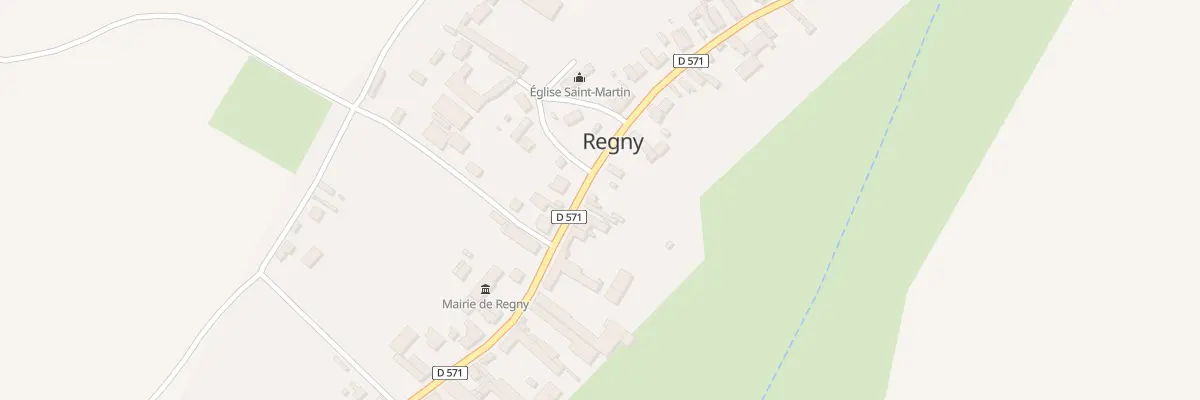 Plan du 18 Gr Grande Rue à Regny