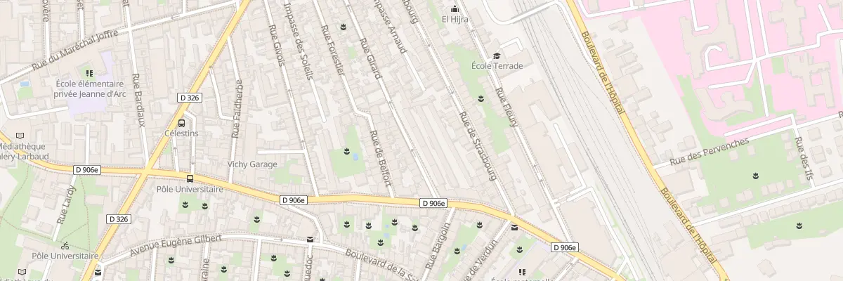 Plan du 8 Rue Girard à Vichy