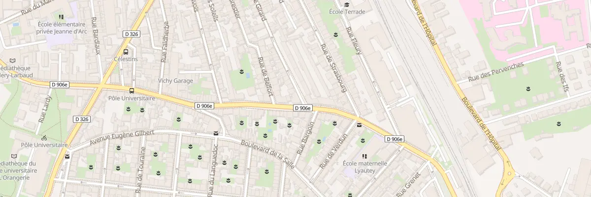 Plan du 1 Rue Girard à Vichy