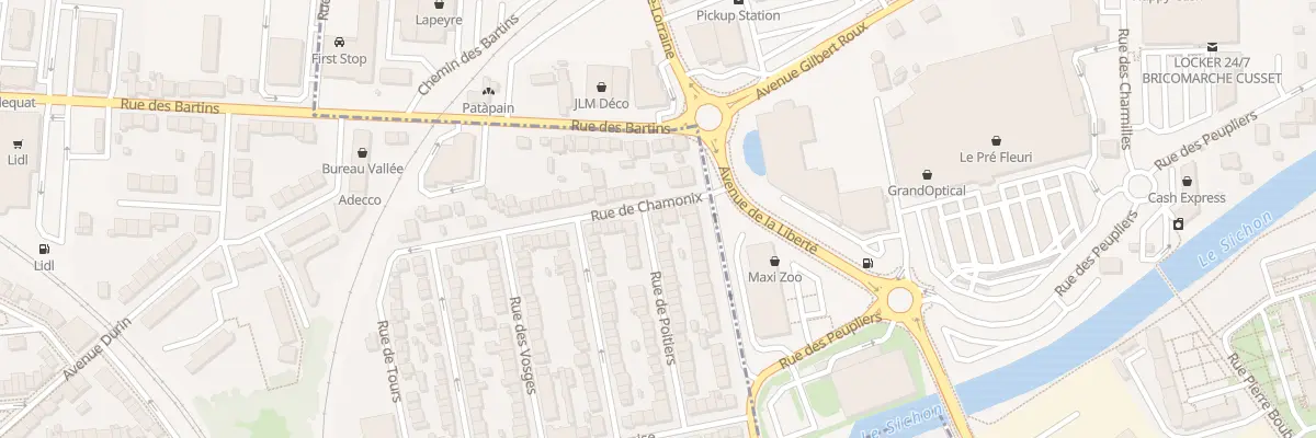 Plan du 42 Rue de Poitiers à Vichy